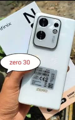 infinix zero 30 8/256 GB brand new condition 10m warranty remaining