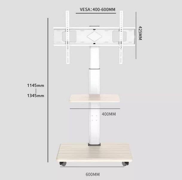 lcd trolley stand 32" to 75" 0