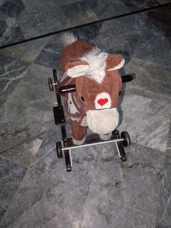 2 in 1 rocking and wheel horse 0