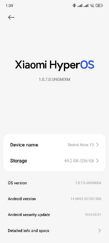 Xiaomi Redmi note 13 8/256GB for 4