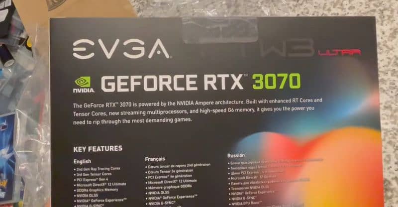 rtx 3070 evga ftw3 Ultra sealed gpu 1