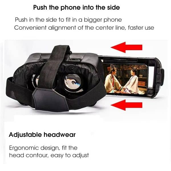 CODVr Box – 3d Virtual Reality Box Adjustable Head Strap 3d Vr Headset 1