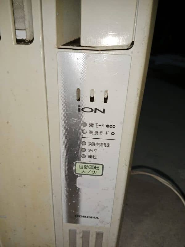 Portable Japanese ION AC 0.75 Ton 110V with supply 0