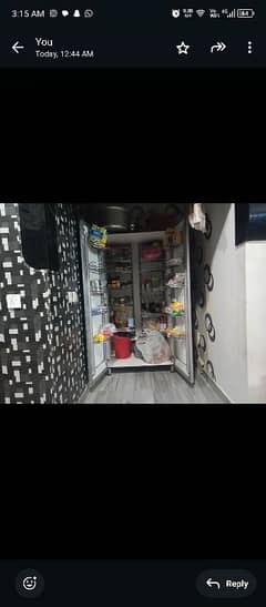 kitchen pantry and marble top chest of drawers