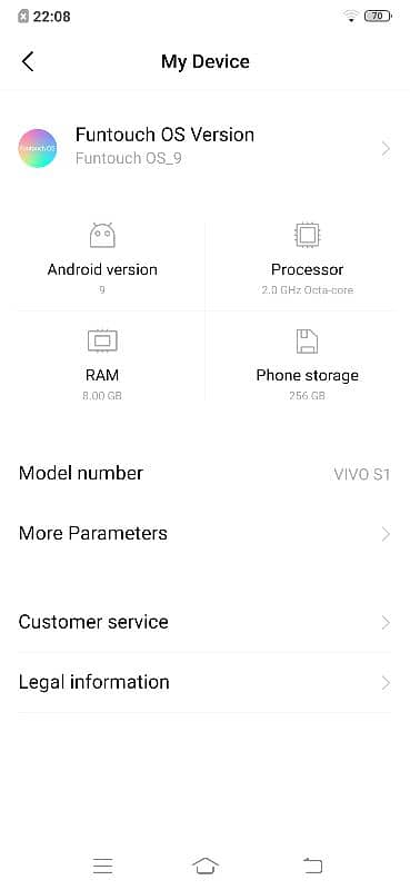 vivo s1 8 256 only charger condition 10/10 urgent sale 0