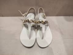 Mkor - Women's/female semi formal/casual white sandals/shoes (branded)