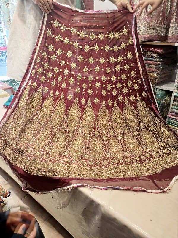 Stitched Bridal Dress 0