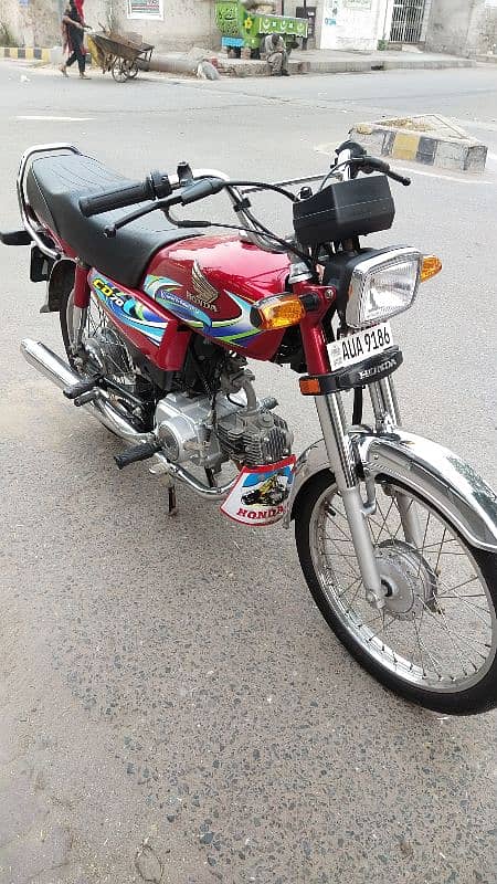 Honda CD 70 RED 2024 Model Brand New Condition 2