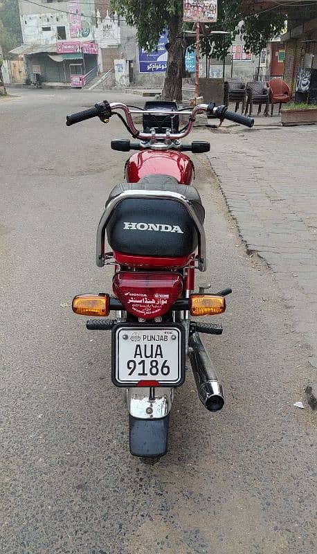 Honda CD 70 RED 2024 Model Brand New Condition 4