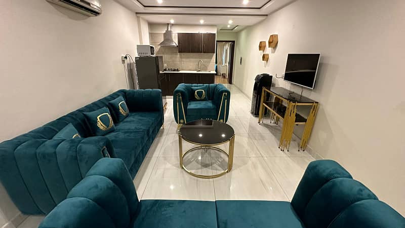 One bed Appartment Full Furnished For Rent Secter E BahriaTown Lahore 7