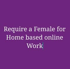 Need female for online job