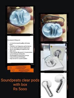 soundpeats clear pods