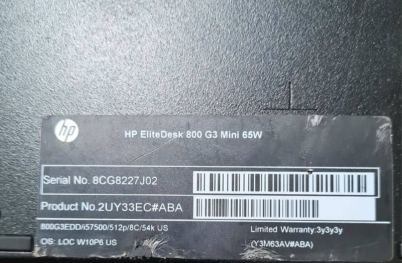 hp elitedesk 800 G3 mini pc core i5 6th Gen 1