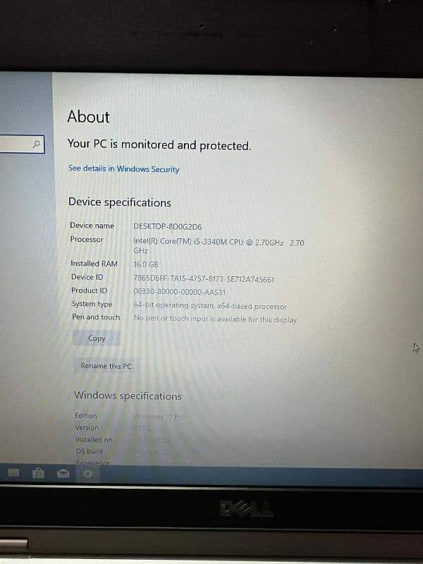 Dell Laptop Urgent Sale 1