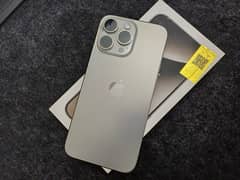 Apple iphone 15 pro max PTA APPROVED 256gb Natural Titanium