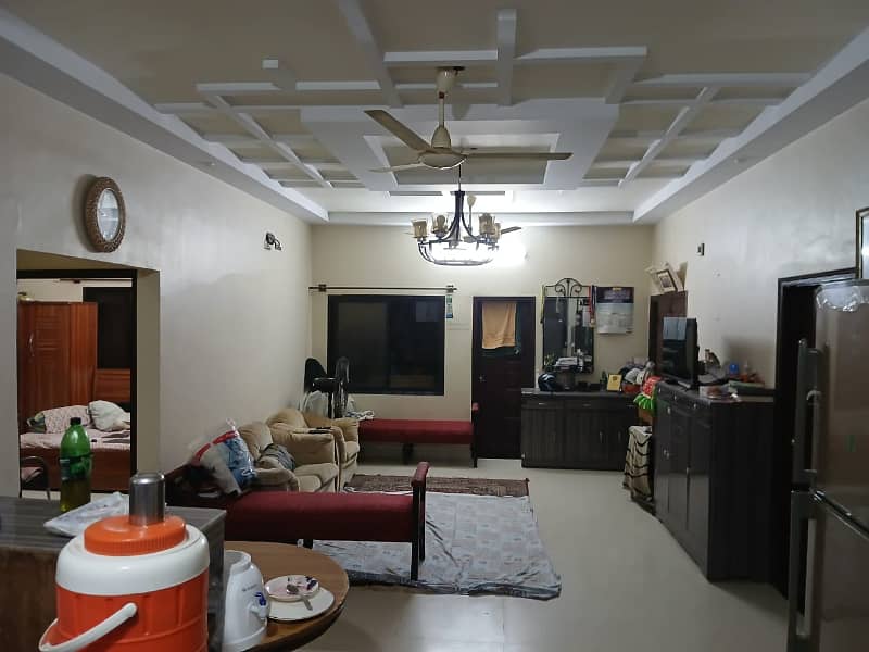 three bed dd first floor portion on 240 yards fore rent in johar 4