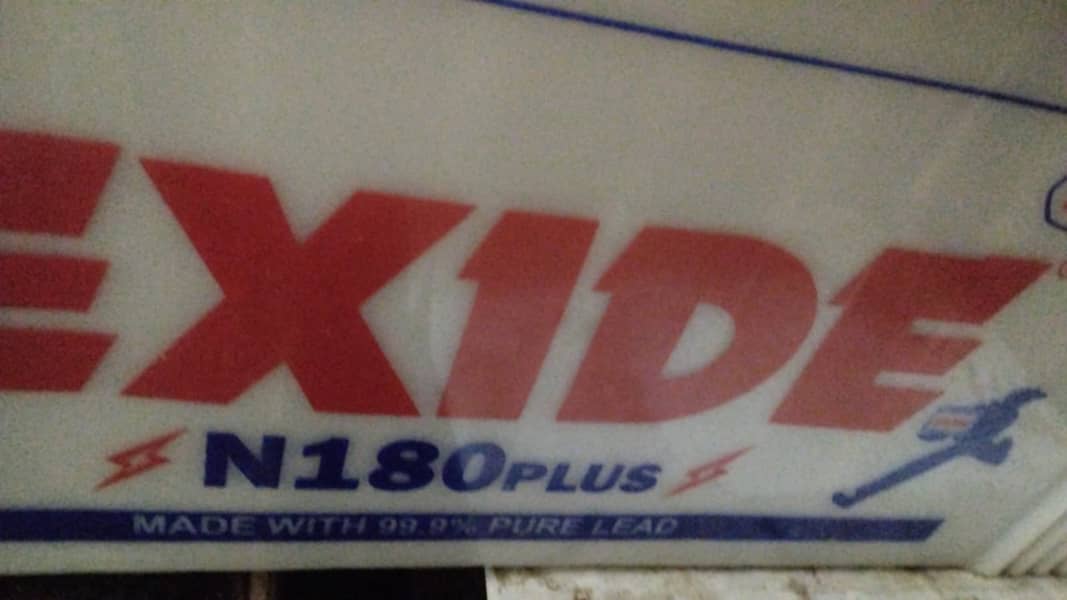 TRUCK BATTERY 1.5 YEAR USED EXIDE 180 1