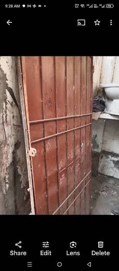 solid heavy iron gate like new