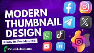 Thumbnails Design (Youtube, Facebook, Vlog and any other Design)