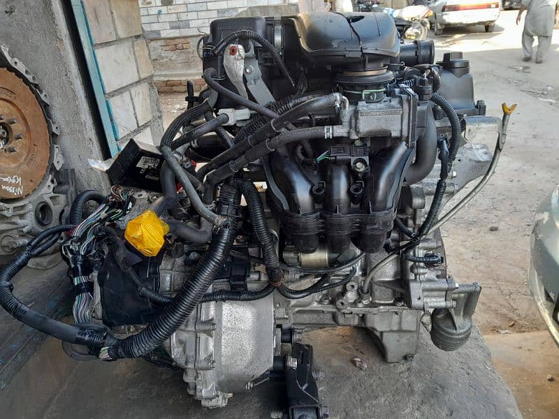 Toyota Passo 1kr complete engine with automatic transmission. 4