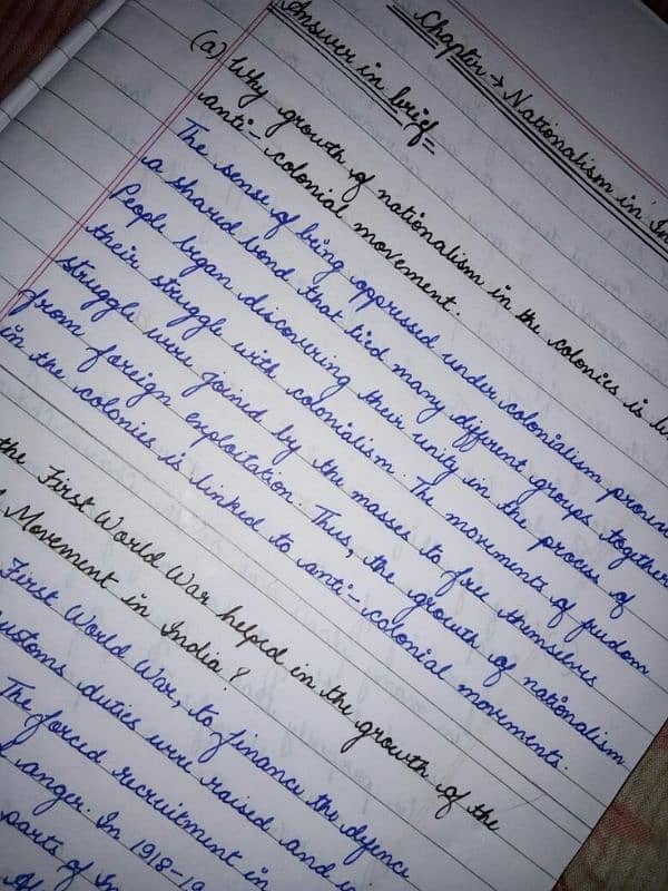 A very Good handwriting Assignement Work as you wish. 5