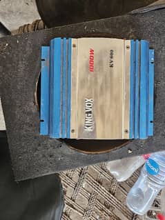 car amplifier with wood box