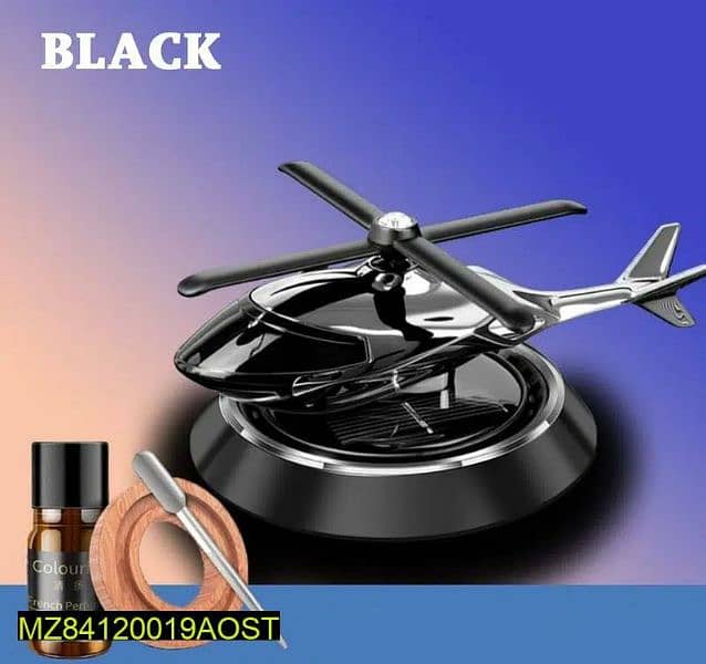 Car dashboard helicopter decoration with refill perfume 0