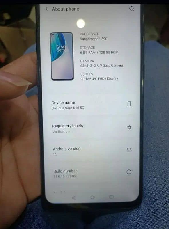 OnePlus Nord N10 5G (6GB+128Gb) Official PTA Approve 2