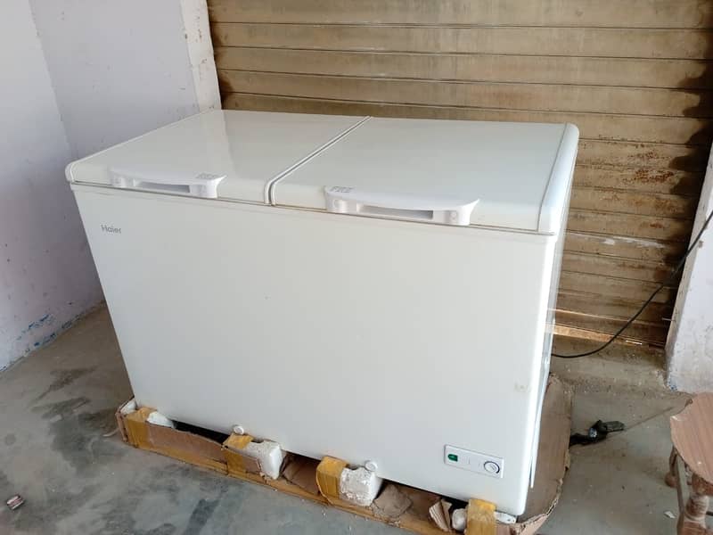 Haier large size freezer  white colour 2 doors Haier model 224 2