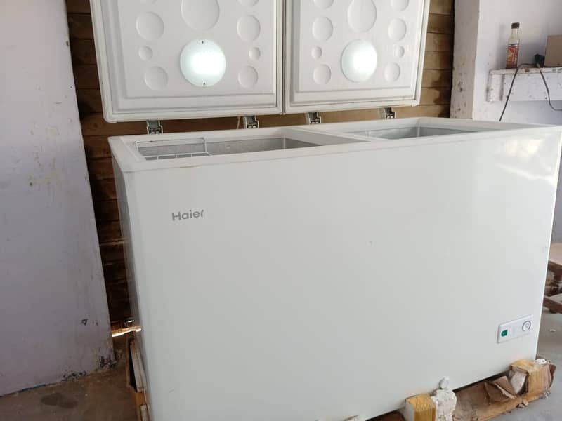 Haier large size freezer  white colour 2 doors Haier model 224 5