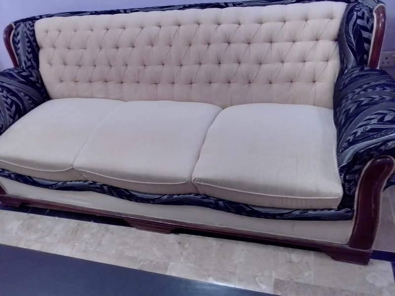 Luxury wooden sofa set 7 seater (Orginal Molty Foam) with Table 2