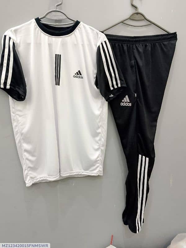 2 pcs,Men,s Dri fit plain Track Suit 3