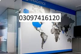 3D Wallpapers and Wall Branding for Offices and shops in Lahore