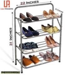 Iron shoe rack stand 4 layer