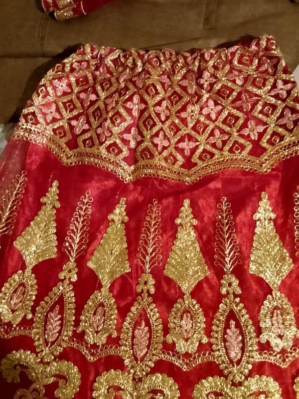 Bridal lehenga blkul new lush only one time uze. 2