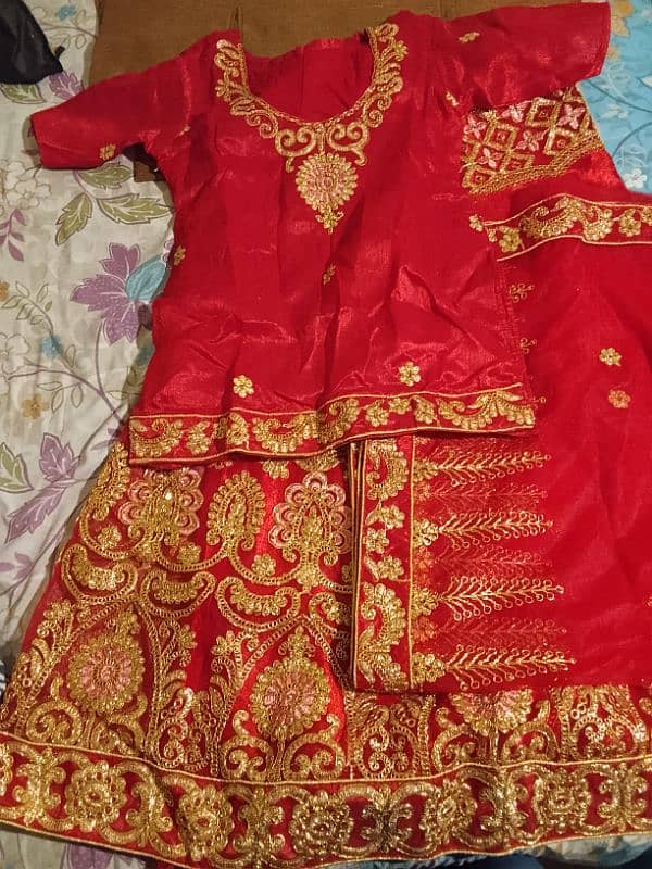 Bridal lehenga blkul new lush only one time uze. 3