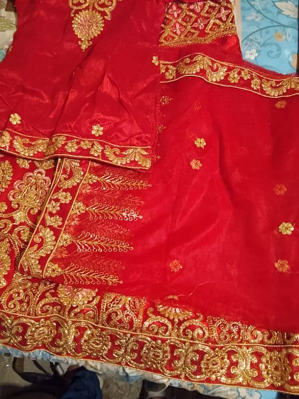 Bridal lehenga blkul new lush only one time uze. 5