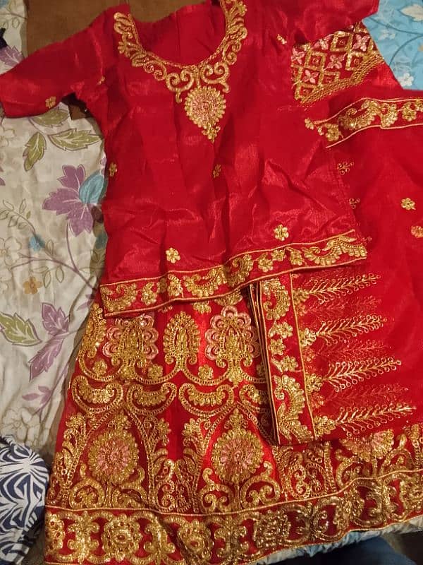 Bridal lehenga blkul new lush only one time uze. 6