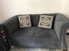 New 2 seater sofa with side sofas along with cusions 0