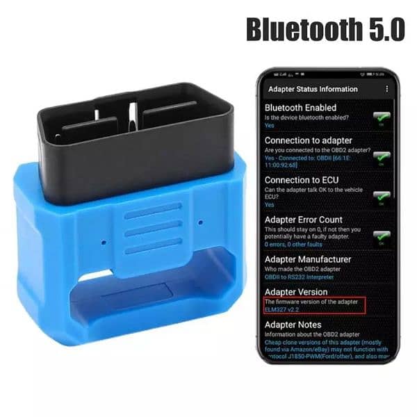 New OBD2 V018 Car Diagnostic Tool 5.0 ELM327 V2.2 Scanner Android/IOS 8