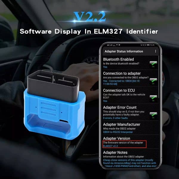 New OBD2 V018 Car Diagnostic Tool 5.0 ELM327 V2.2 Scanner Android/IOS 11