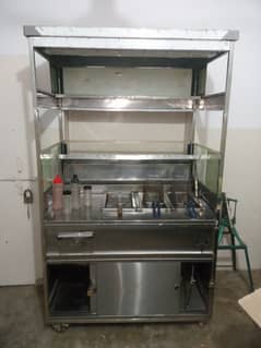 chips roll Samosa counter