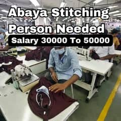 Abaya Stitching Person Required