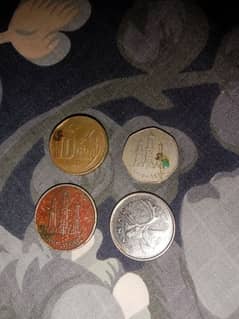 imported coins of different contres