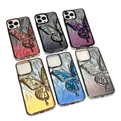 Glitter Butterfly Mobile Cases for iPhone 13,14,15 PRO and PRO MAX