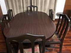 wooden dining table