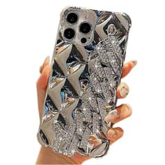 New case with like Diamond Chain for iPhone 13,14,15 PRO and PRO MAX 0