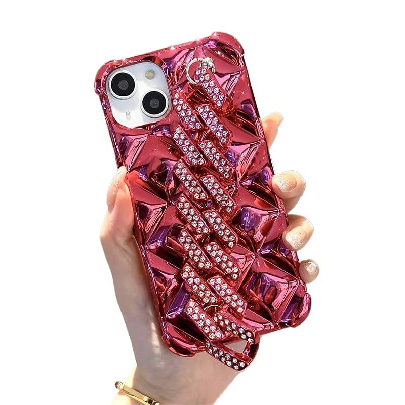 New case with like Diamond Chain for iPhone 13,14,15 PRO and PRO MAX 3