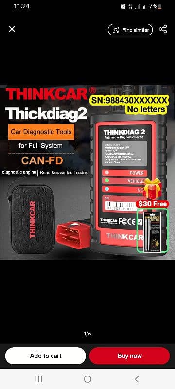 Thinkdiag 2 All Car CANFD Protocols Reset service OBD2 Diagnostic Tool 6