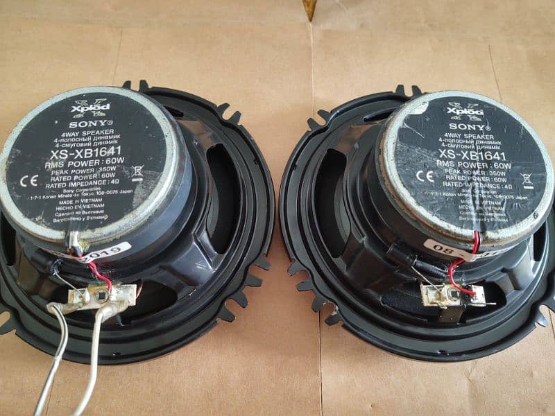 Original branded Geniune Sony Xplod Vietnam 4way Door Coaxial speakers 8